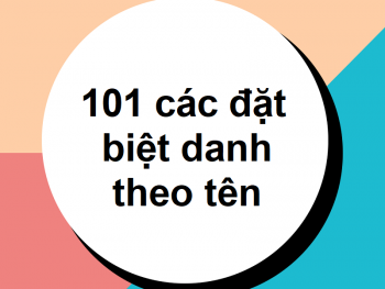 Hướng dẫn cách đặt biệt danh theo tên
